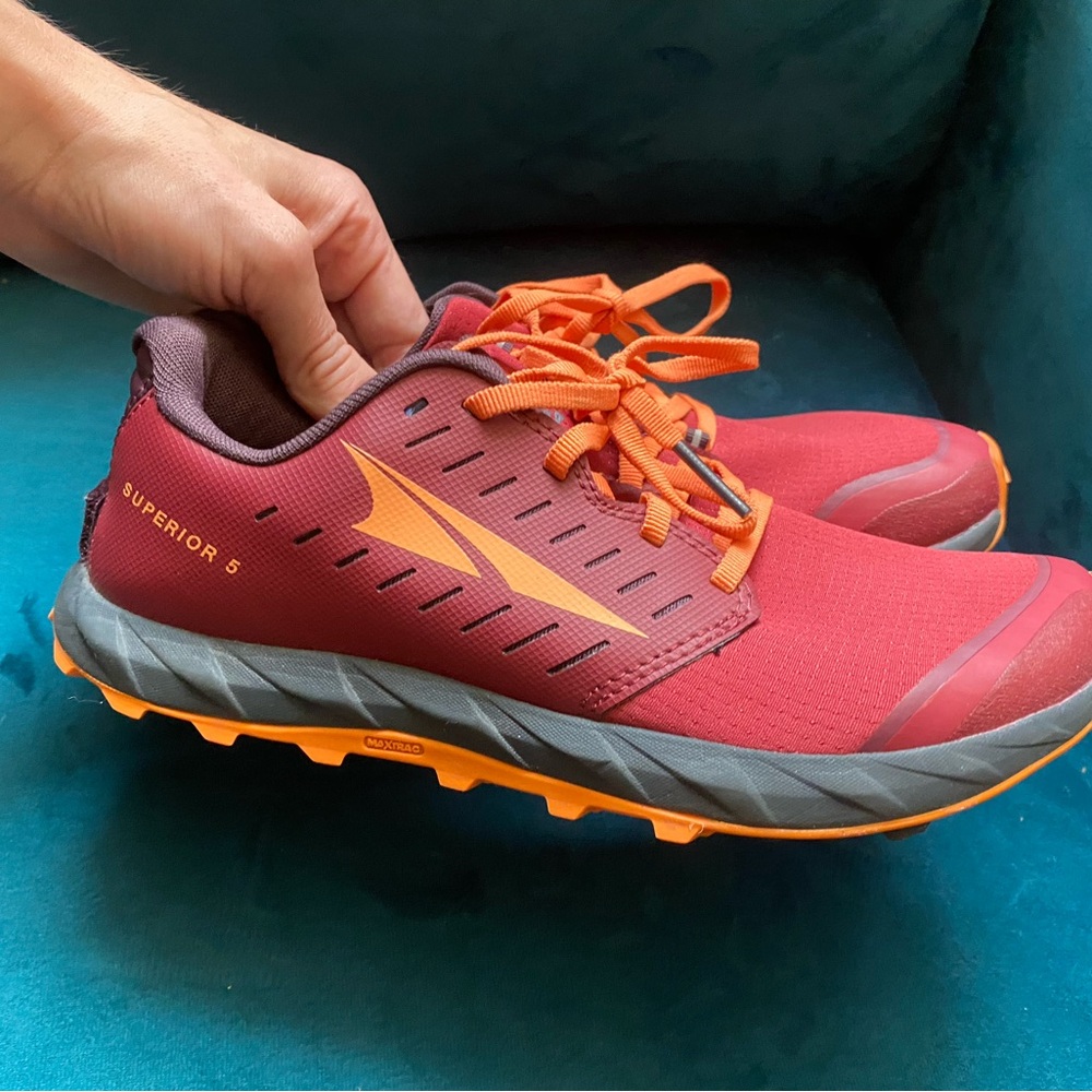 Altra Berry and Orange Athletic Shoes
